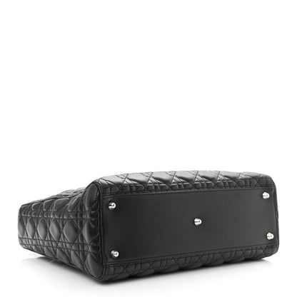 Christian Dior Lambskin Cannage Large Lady Dior Black 4 of 14