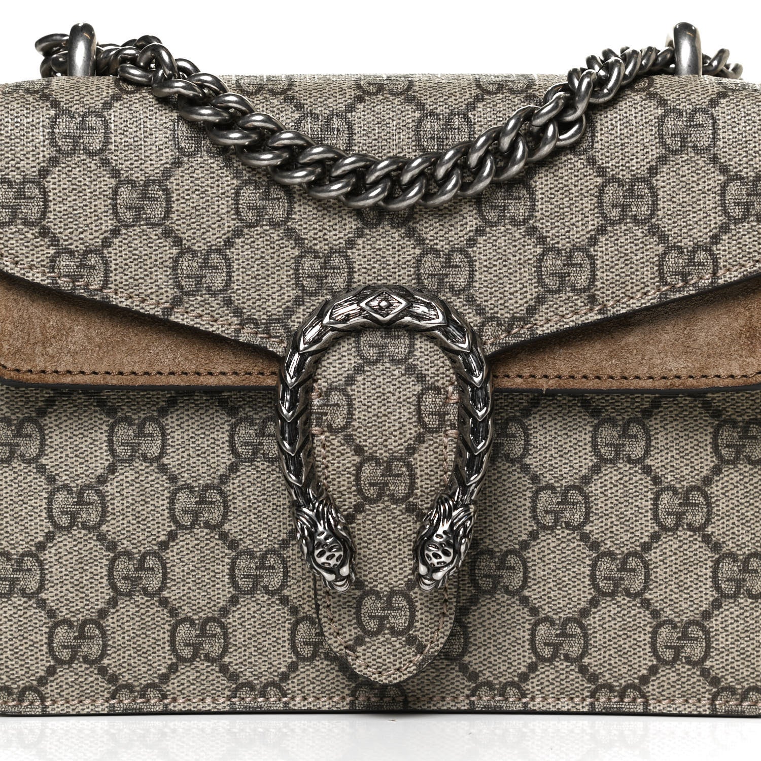 Gucci GG Supreme Monogram Mini Dionysus Shoulder Bag Taupe 9 of 14