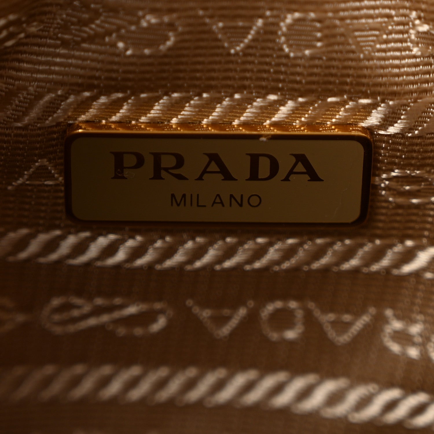 Prada Jacquard Logo Mini Bucket Crossbody Bag Corda Talco 6 of 12