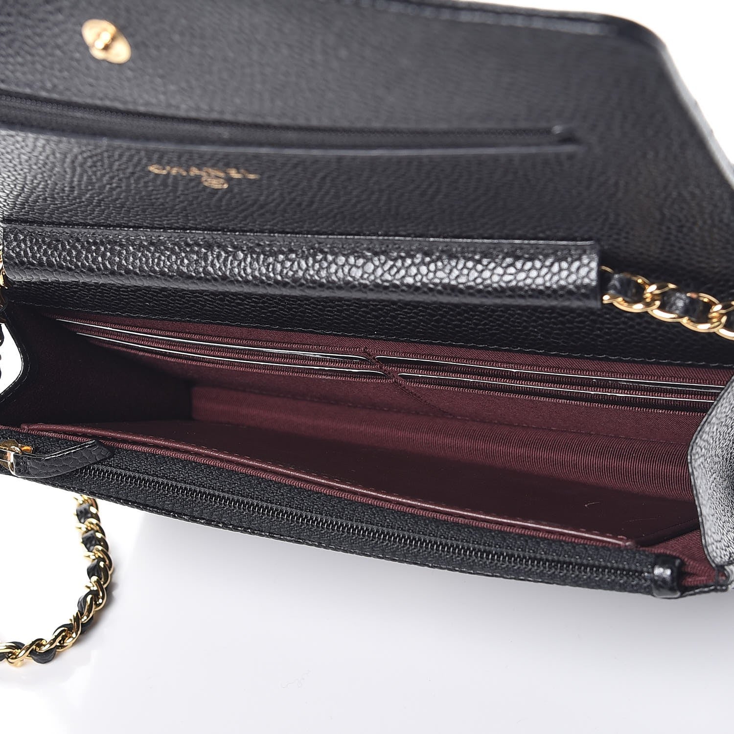 Chanel Caviar Quilted Wallet On Chain WOC Black 5 of 9
