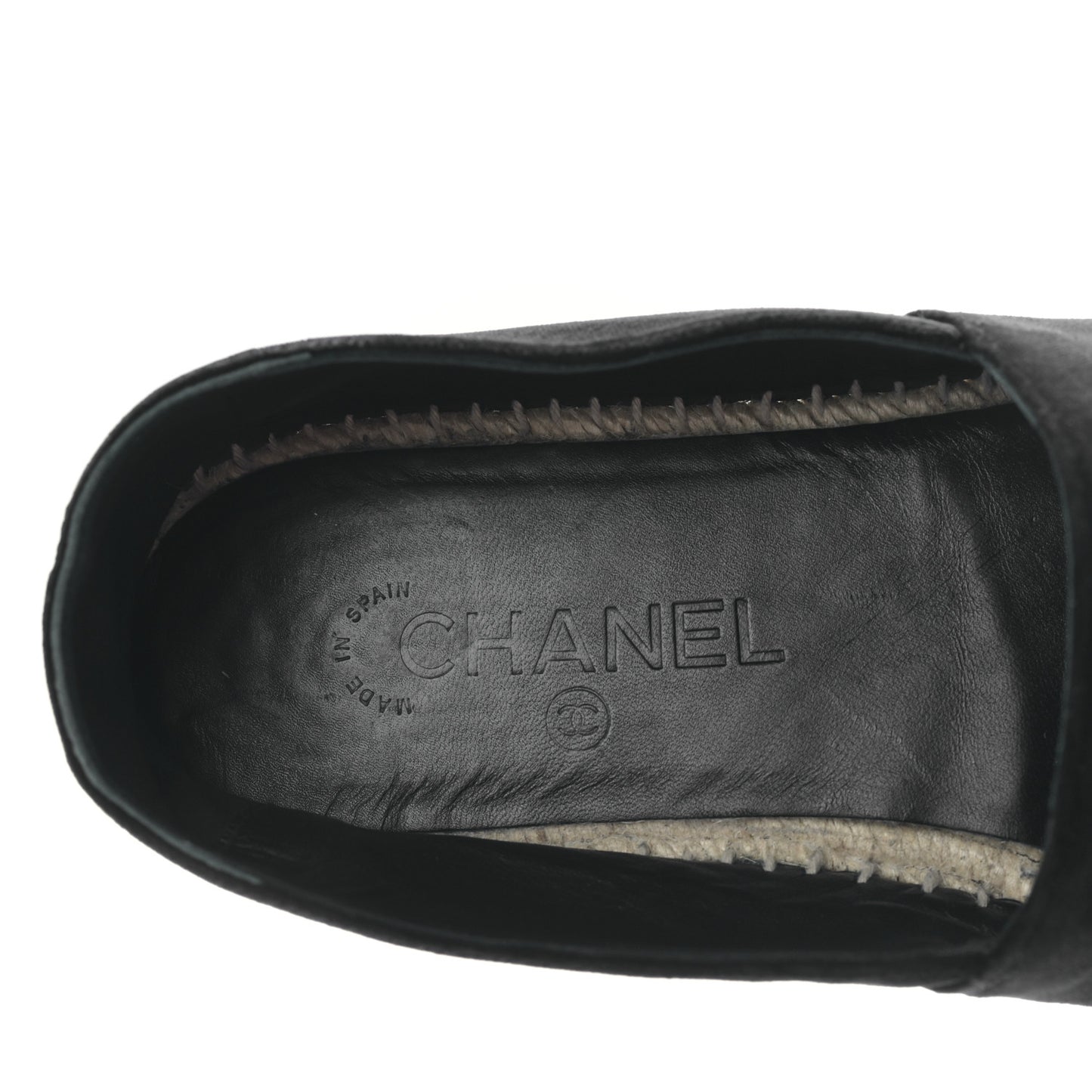 Velvet Logo Espadrilles 41 Black