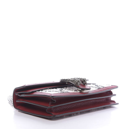 Gucci Tweed GG Monogram Small Dionysus Shoulder Bag White Black Romantic Cherry 3 of 10
