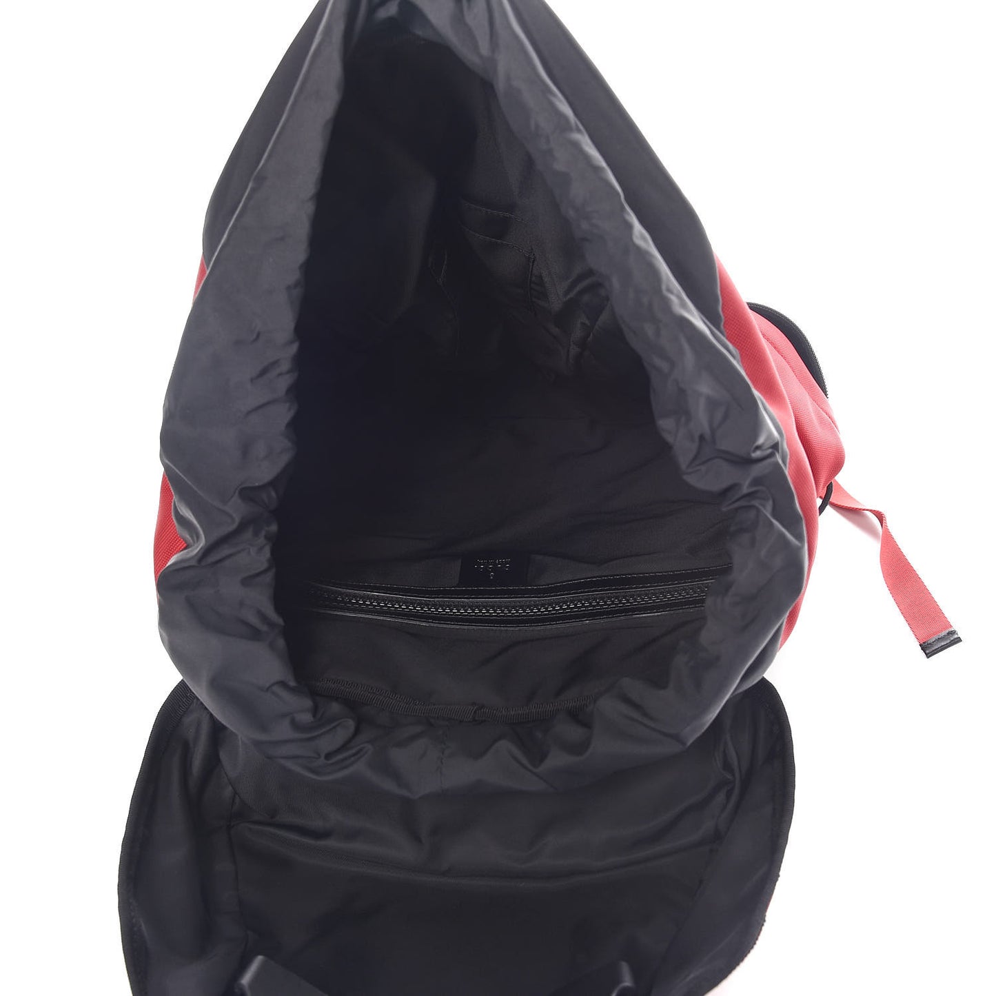 Techno Canvas Web Double Buckle Backpack Red