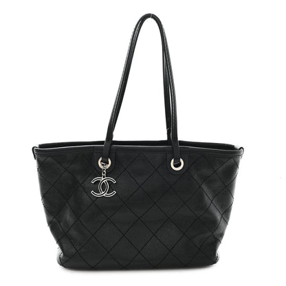 Chanel Grained Calfskin Shopping Fever Tote Black 1 of 11