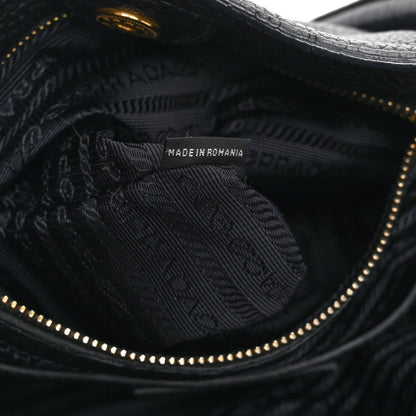Prada Vitello Daino Tote Black 7 of 11