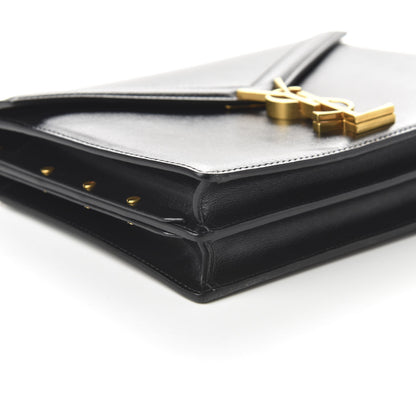 Saint Laurent Smooth Calfskin Monogram Cassandra Clasp Bag Black 6 of 9