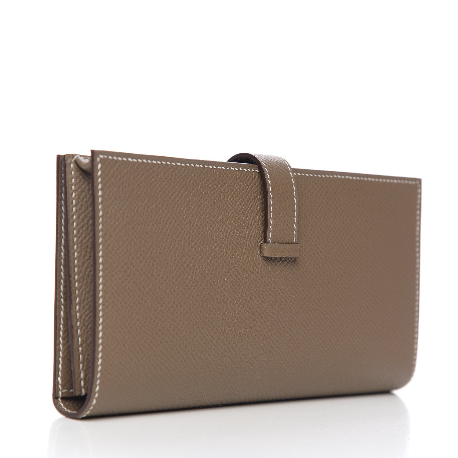 Hermes Epsom Bearn Gusset Wallet Etoupe 2 of 7