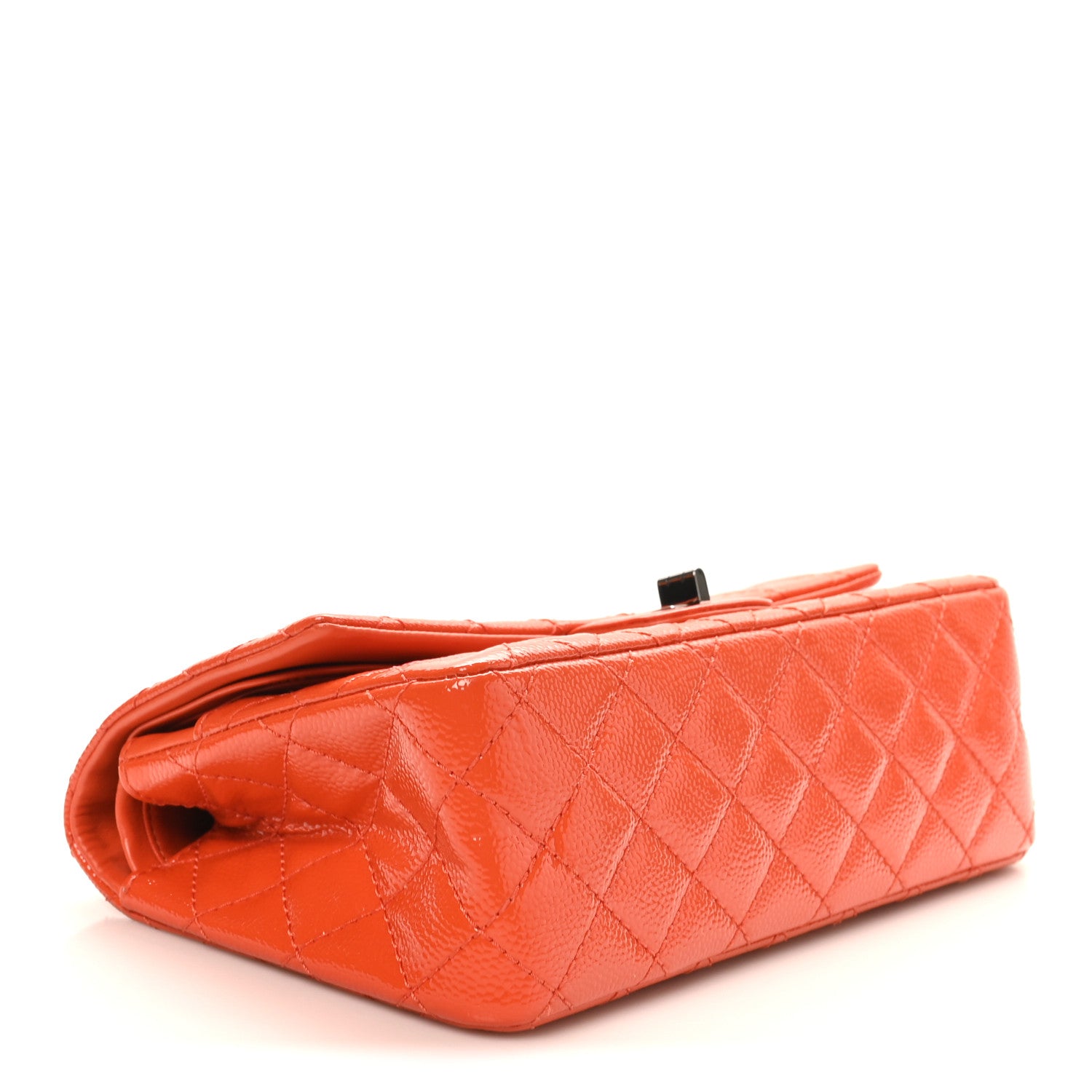 Chanel Patent Caviar Quilted 2.55 Reissue 225 Flap Orange 4 of 11