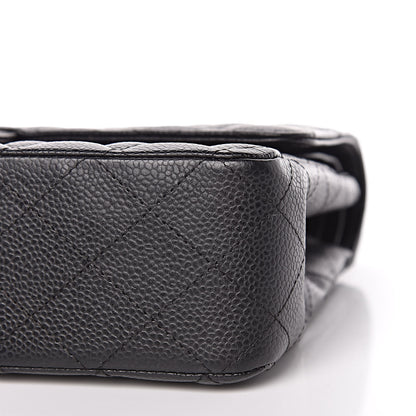 Chanel Caviar Quilted Medium Double Flap Black 17 of 19