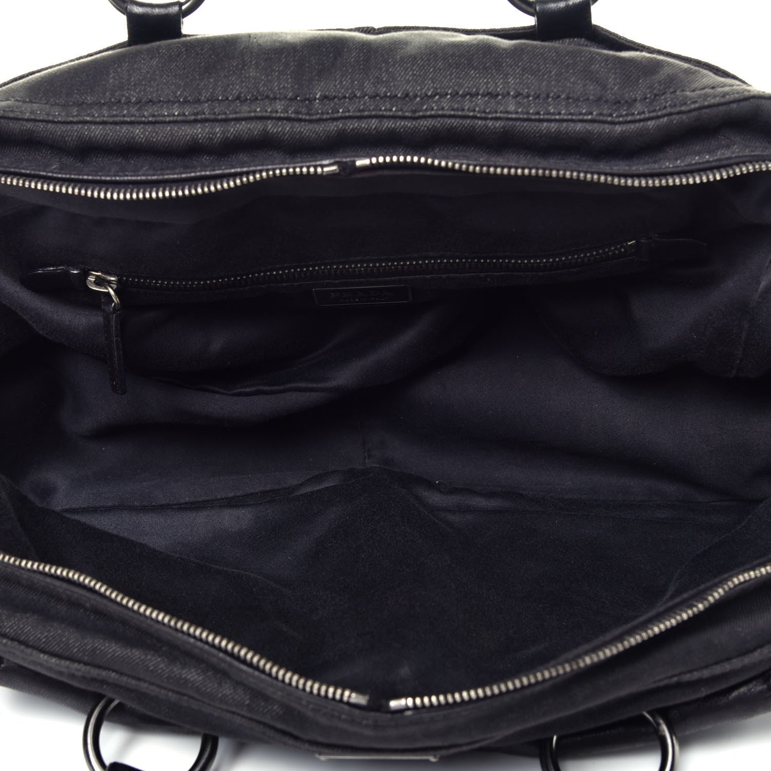 Prada Denim Bowler Black 5 of 8