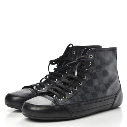 Louis Vuitton Damier Graphite High Top Sneakers 9 3 of 10