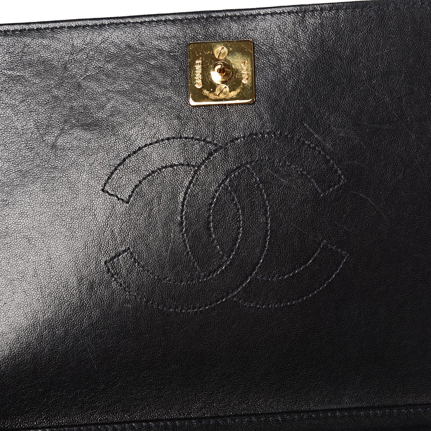 Lambskin Quilted Small Single Flap Bag Black