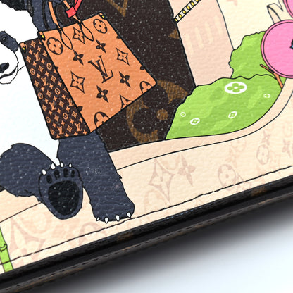 Louis Vuitton Monogram 2021 Christmas Animation China Wall Pochette Felicie Chain Wallet Myosotis Blue 7 of 10