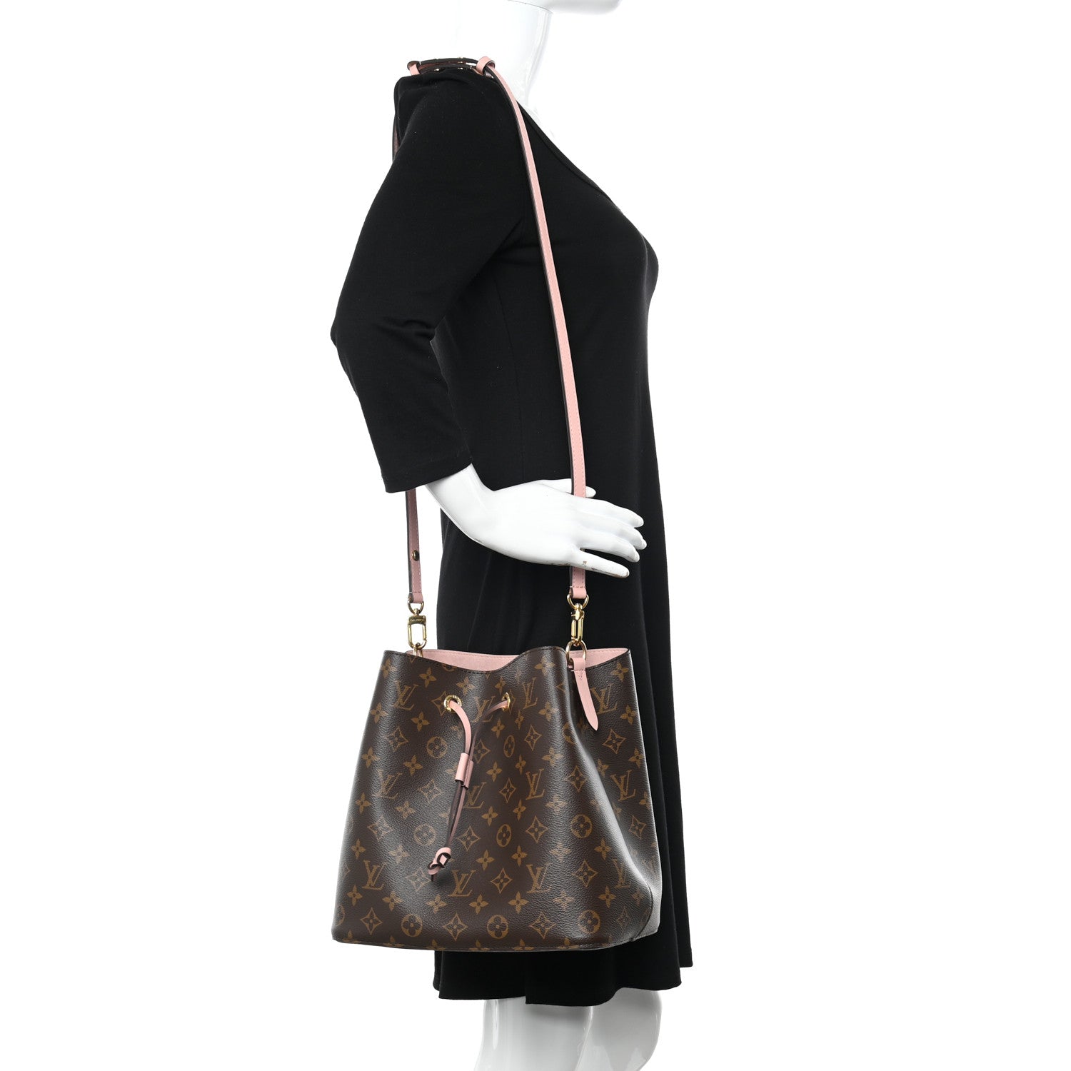 Louis Vuitton Monogram Neonoe MM Rose Poudre 2 of 10