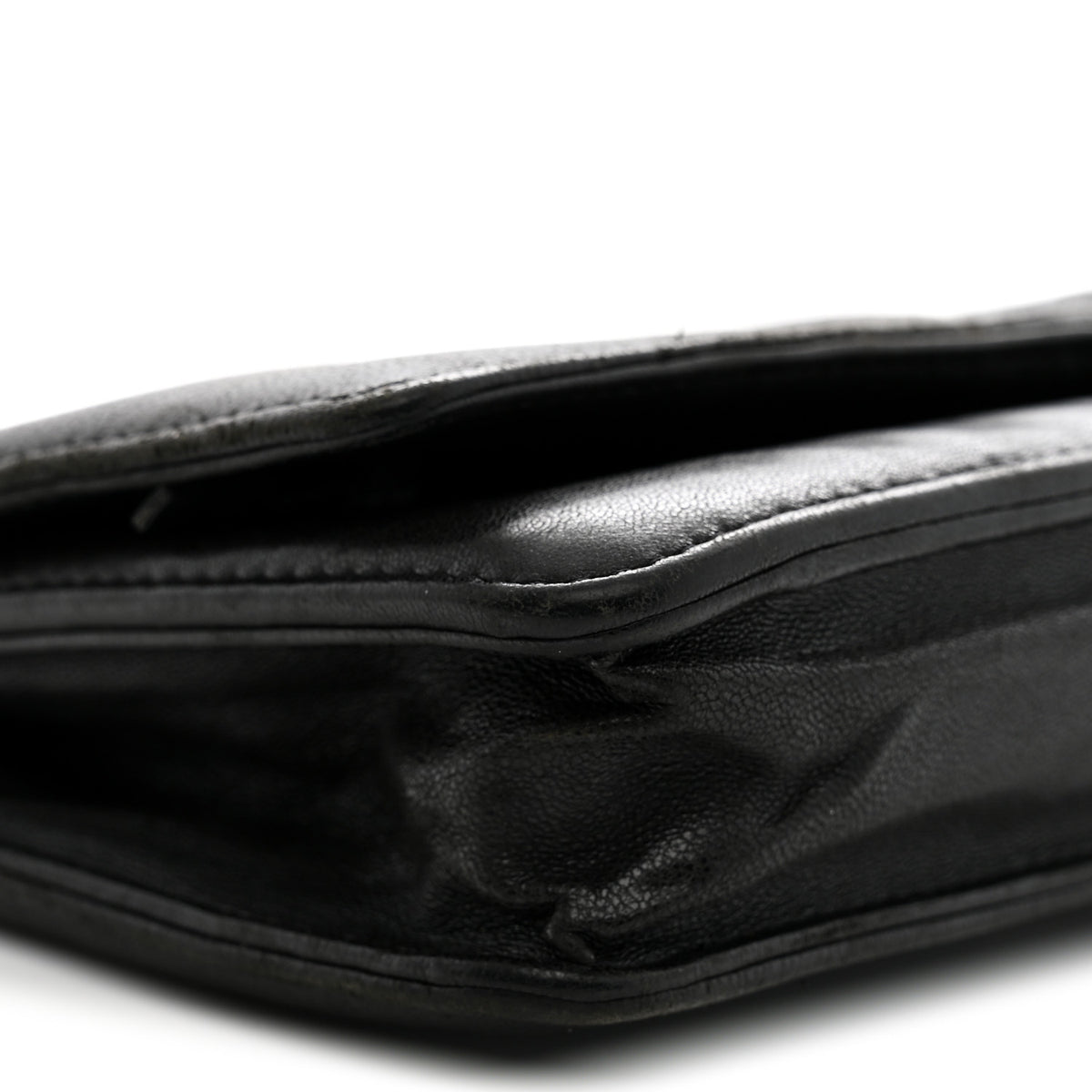 Chanel Lambskin Timeless CC Wallet On Chain WOC Black 9 of 14
