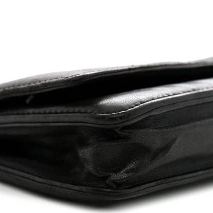 Chanel Lambskin Timeless CC Wallet On Chain WOC Black 9 of 14