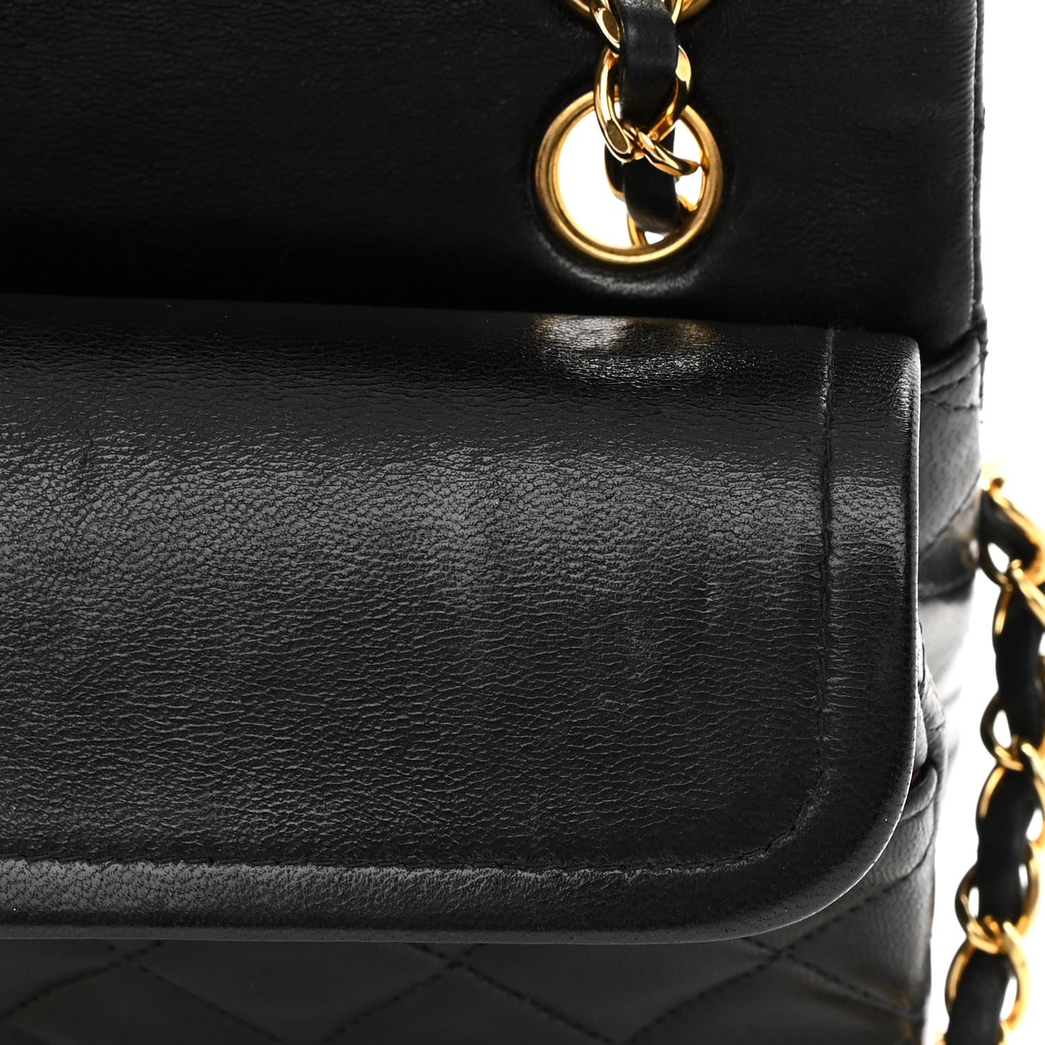 Chanel Lambskin Quilted Small Double Flap Black 14 of 16