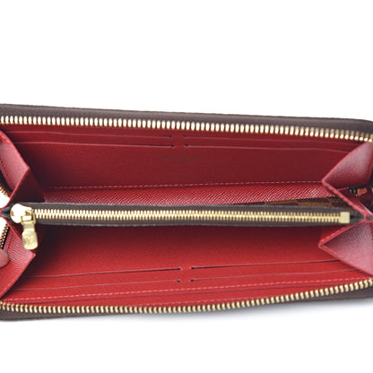 Louis Vuitton Damier Ebene Clemence Wallet Cherry 5 of 11