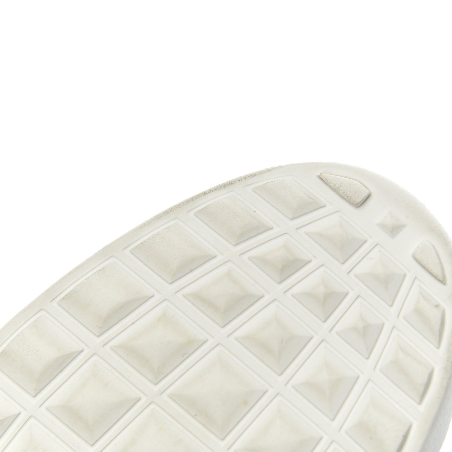Calfskin VLTN Rockstud Open Sneakers 36 White