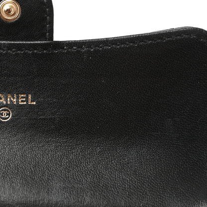 Chanel Lambskin Quilted Medium Flap Wallet Black 9 of 12