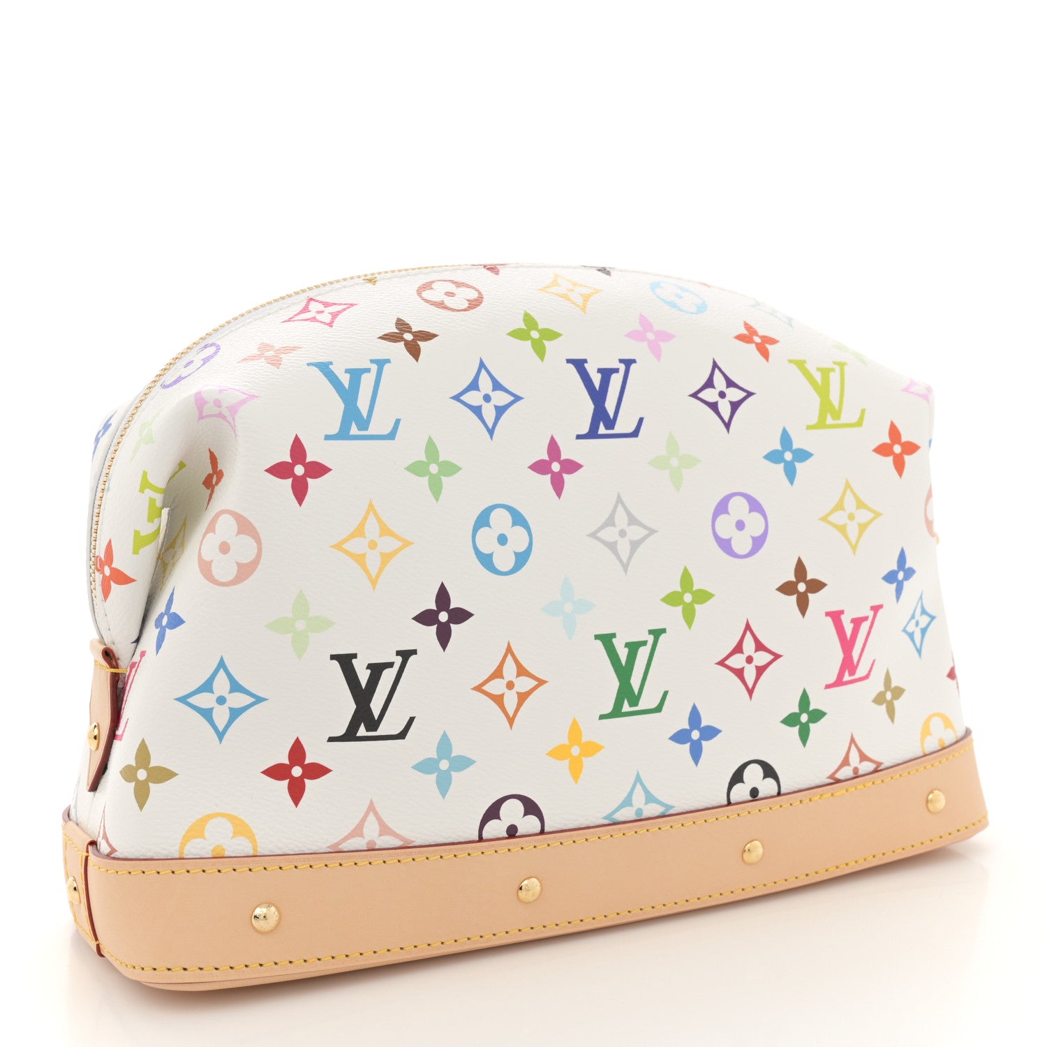 Louis Vuitton LV X TM Monogram Multicolor Cosmetic Pouch GM White 3 of 10