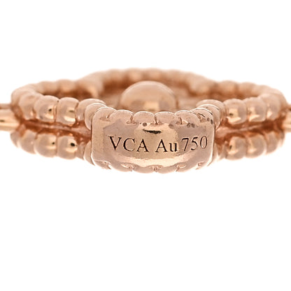 Van Cleef & Arpels 18K Rose Gold 6 Motifs Sweet Alhambra Bracelet 3 of 4