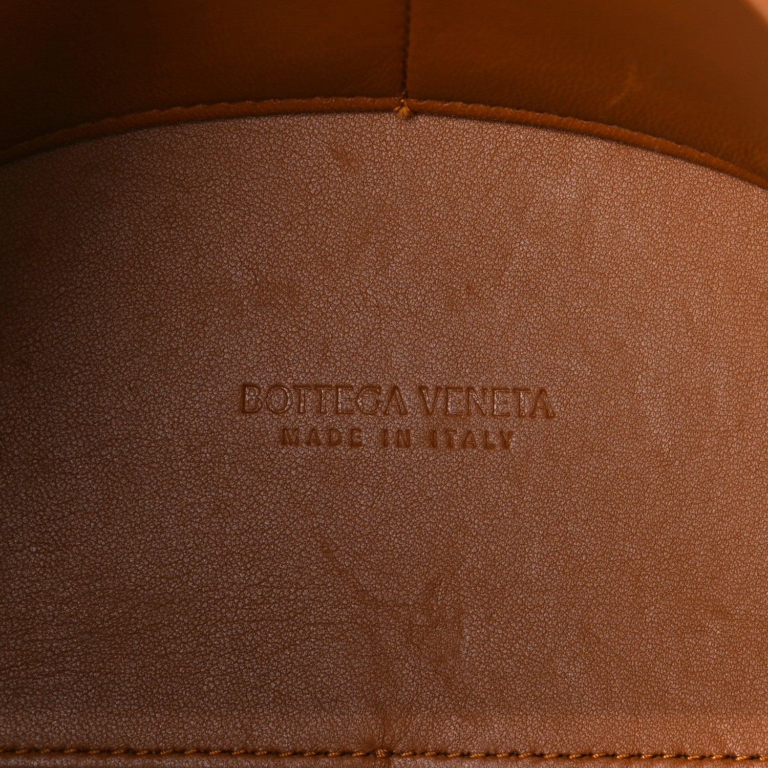 Bottega Veneta Nappa Intrecciato Medium Andiamo Shoulder Bag Cognac 8 of 14