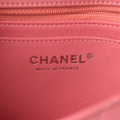 Chanel Lambskin Quilted Mini Rectangular Flap Pink 6 of 11
