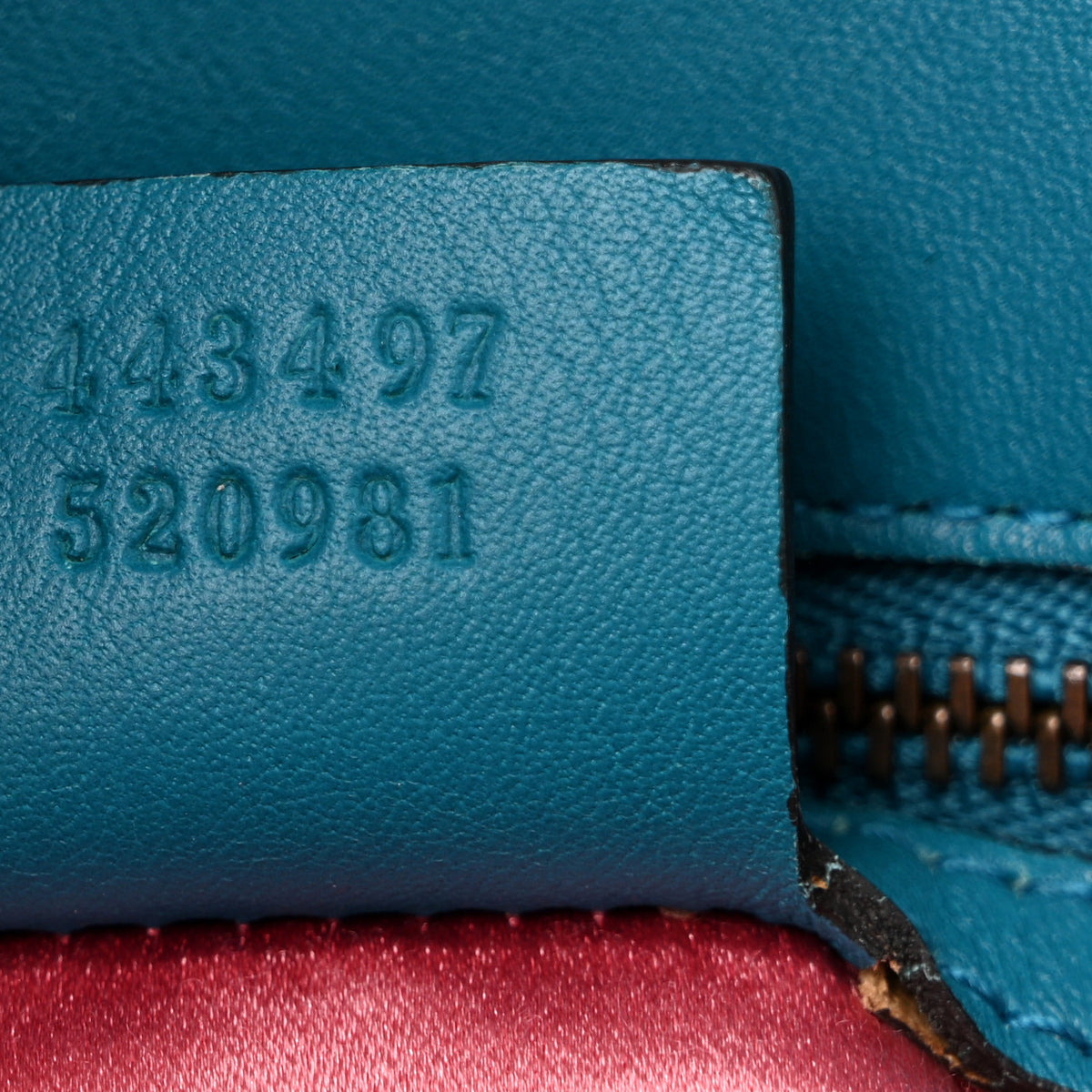 Gucci Velvet Matelasse Small GG Marmont Shoulder Bag Pavone Cyan 6 of 12