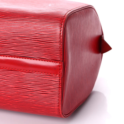 Louis Vuitton Epi Speedy 25 Castillan Red 8 of 15