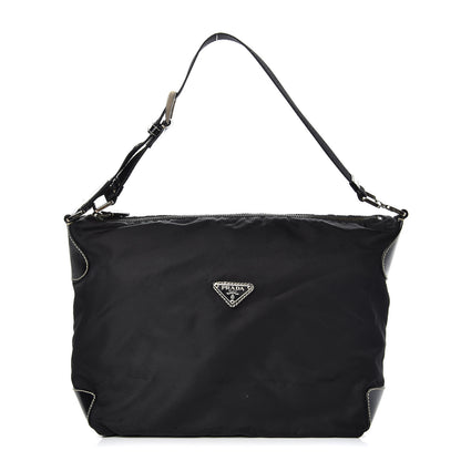 Prada Tessuto Nylon Hobo Black 1 of 15