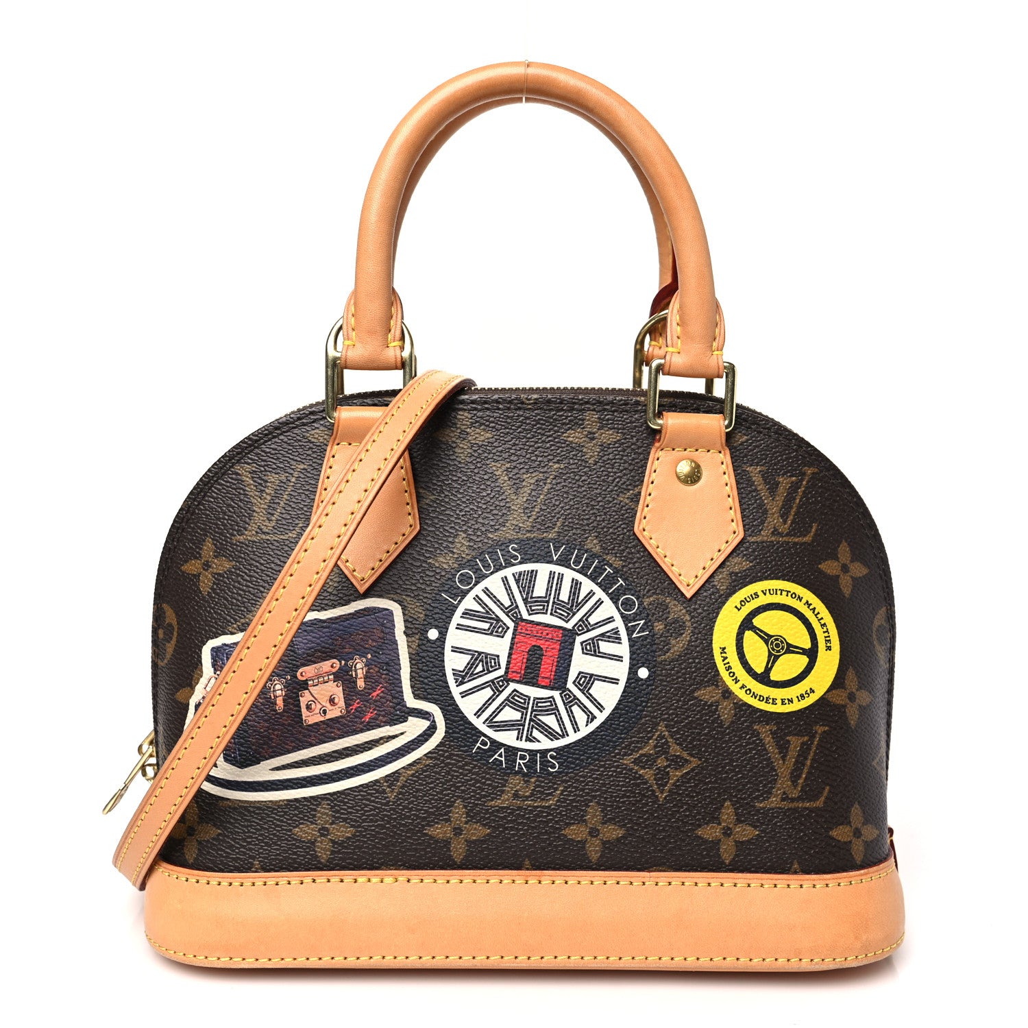 Louis Vuitton Monogram World Tour Alma BB 1 of 9