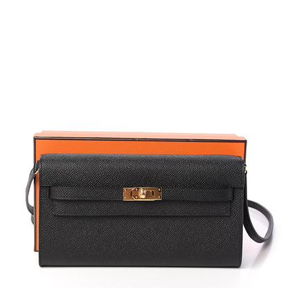 Hermes Epsom Kelly Wallet To Go Black 6 of 6