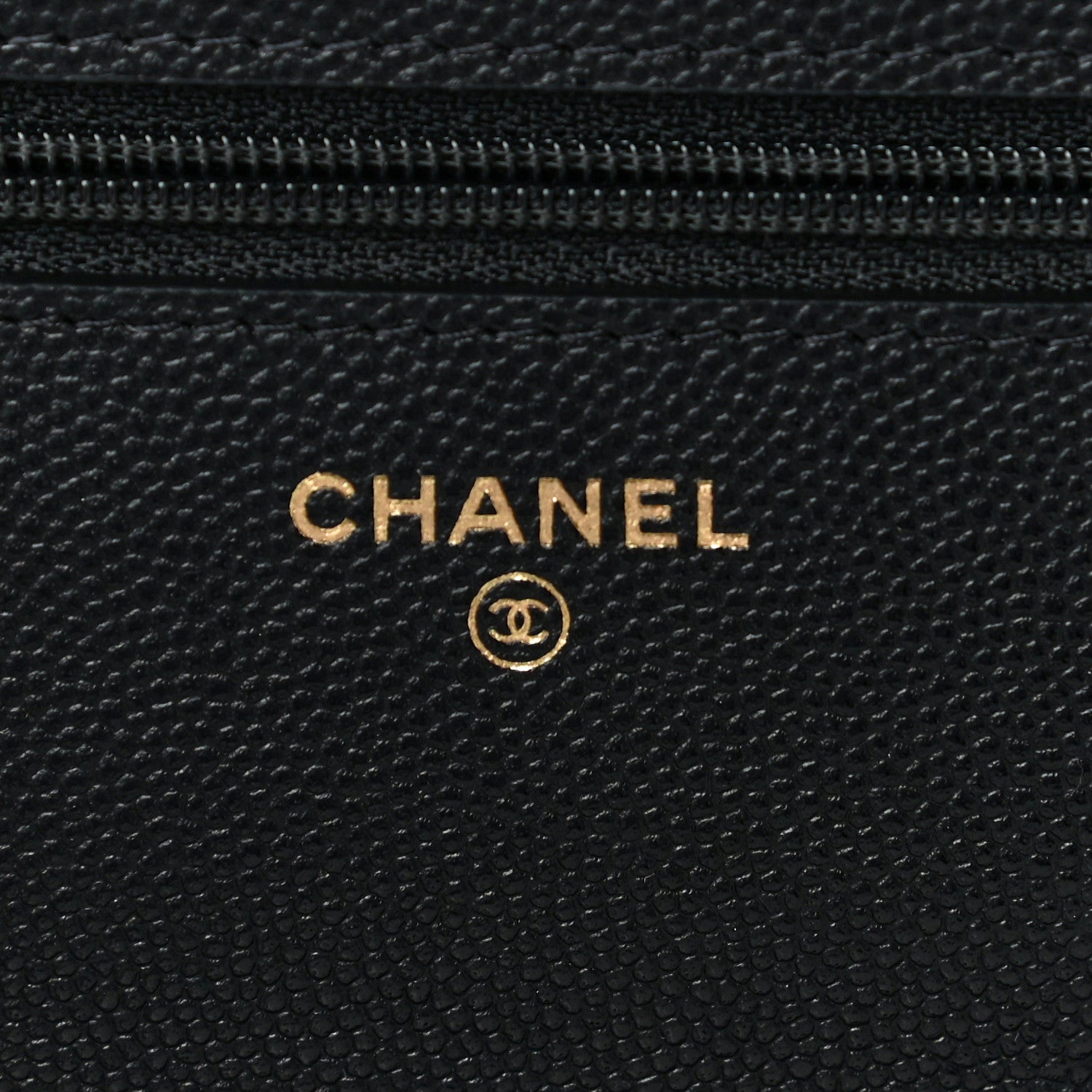 Chanel Caviar Quilted Wallet With Charms On Chain WOC Black 10 of 12