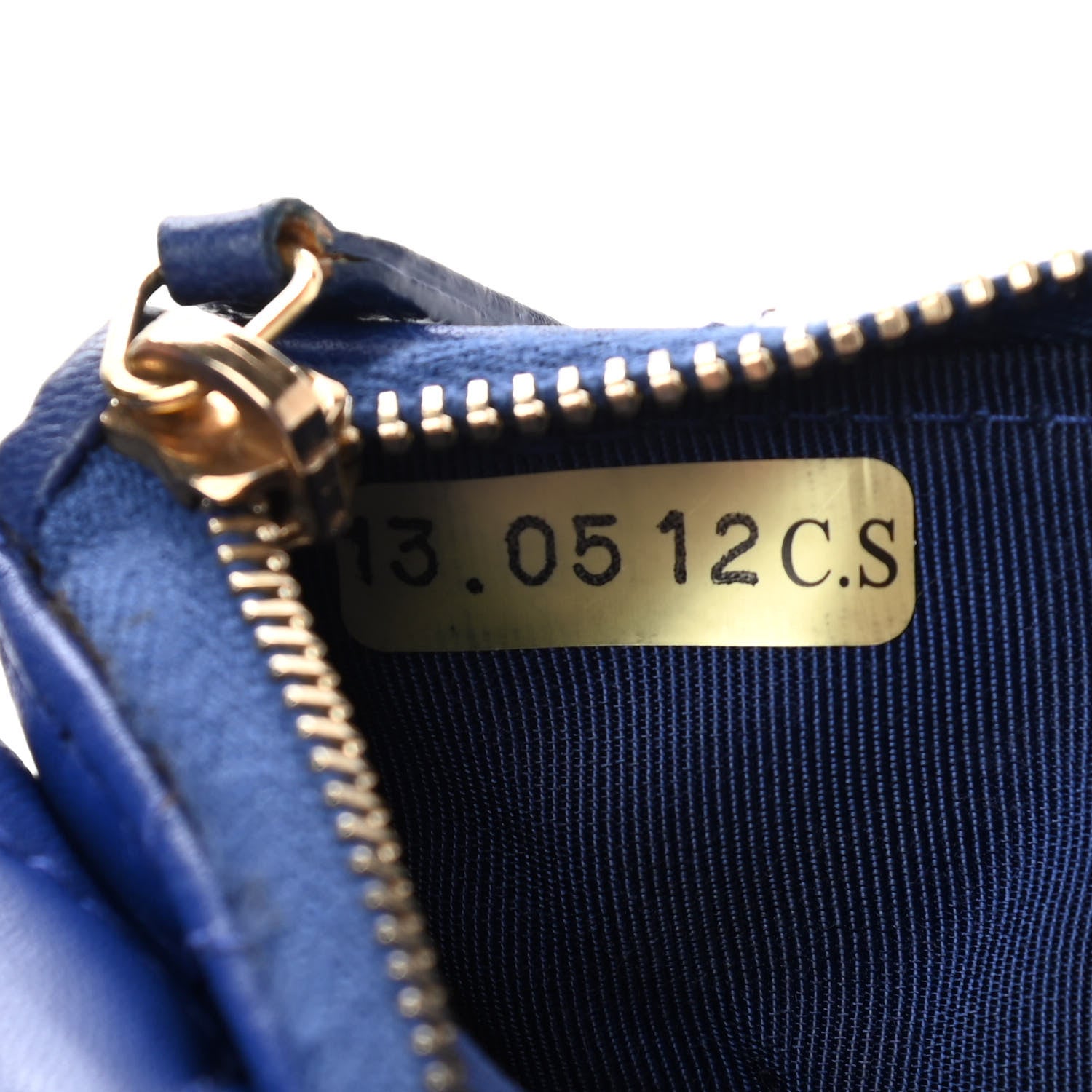 Chanel Lambskin Quilted Coin Purse Blue 10 of 13