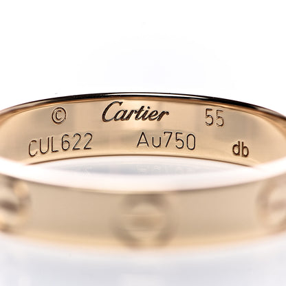 Cartier 18K Yellow Gold 3.5mm LOVE Wedding Band Ring 55 7.25 4 of 4