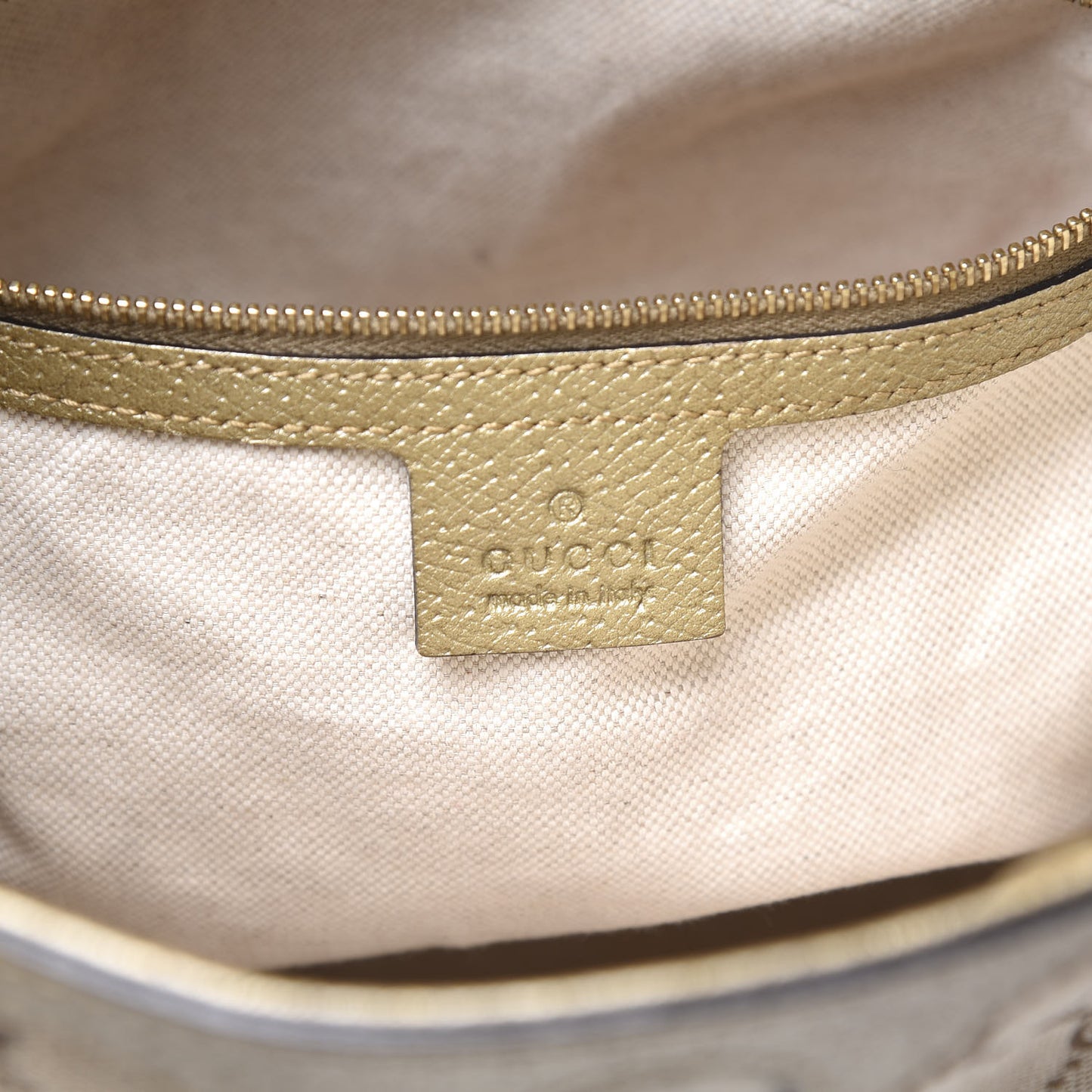 Monogram Medium Bree Foldover Tote Golden Beige