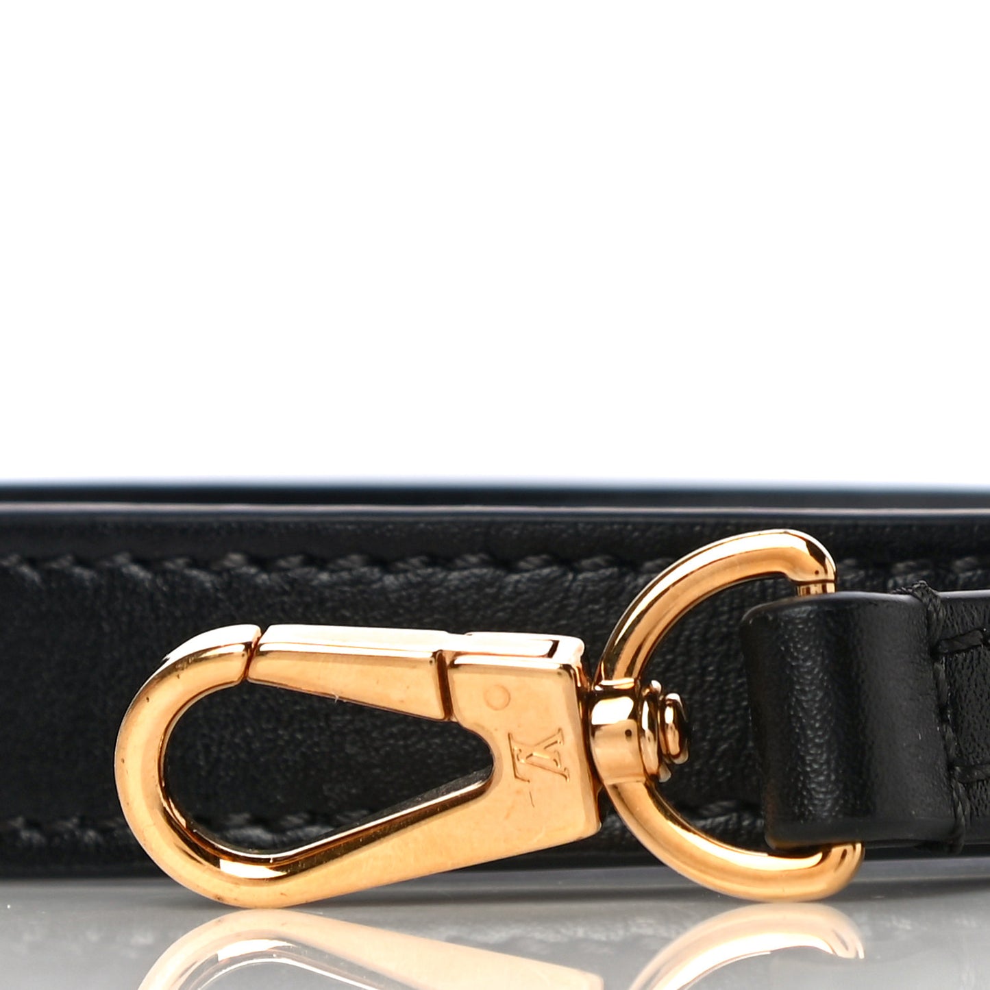Calfskin Montaigne Shoulder Strap Black