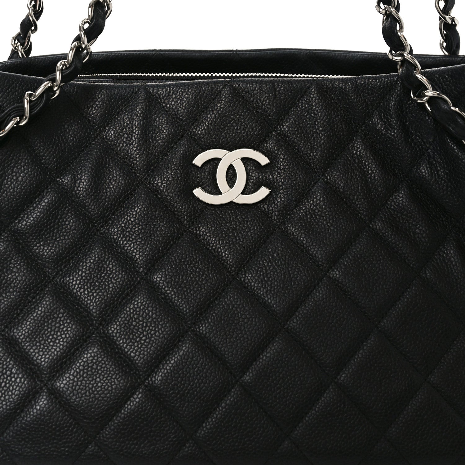 Chanel Caviar Quilted Bijoux Chain Shopping Tote Black 15 of 21