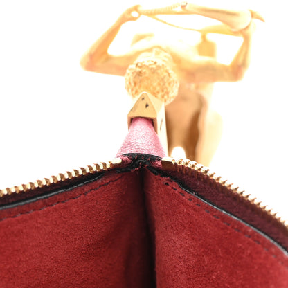 Valentino Garavani Grained Calfskin C-Rockee Sagittarius Fringe Clutch Scarlet 10 of 15