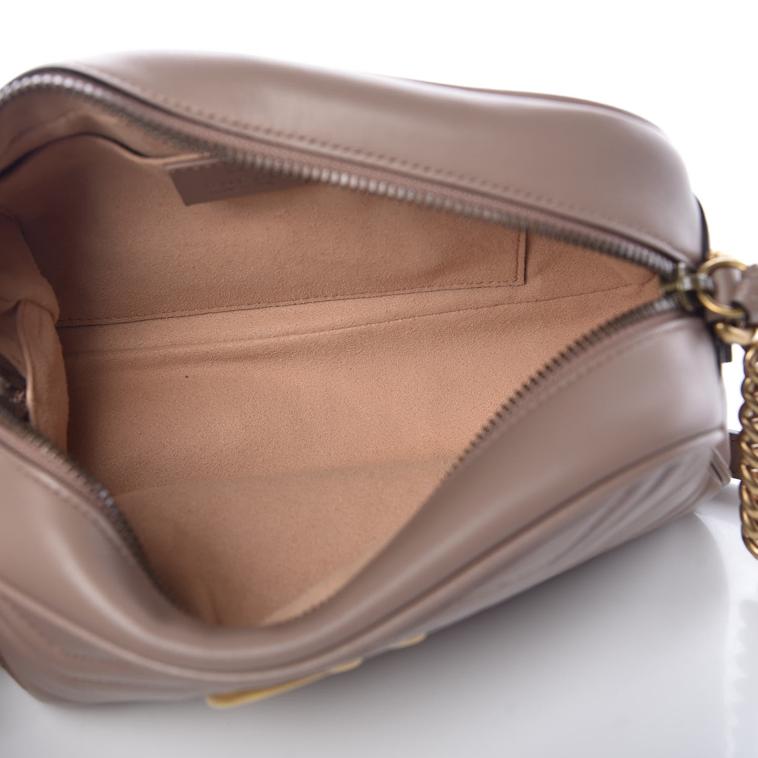 Gucci Calfskin Matelasse Small GG Marmont Chain Shoulder Bag Porcelain Rose 5 of 8