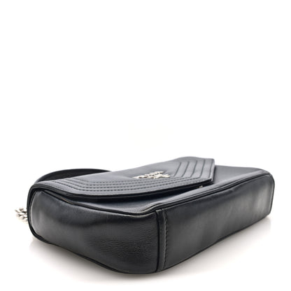 Prada Nappa Diagramme Crossbody Bag Black 4 of 9
