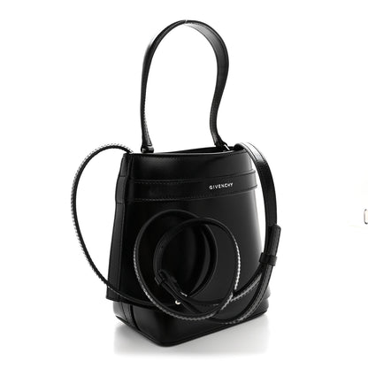 Givenchy Box Calfskin Shark Lock Bucket Bag Black 3 of 9