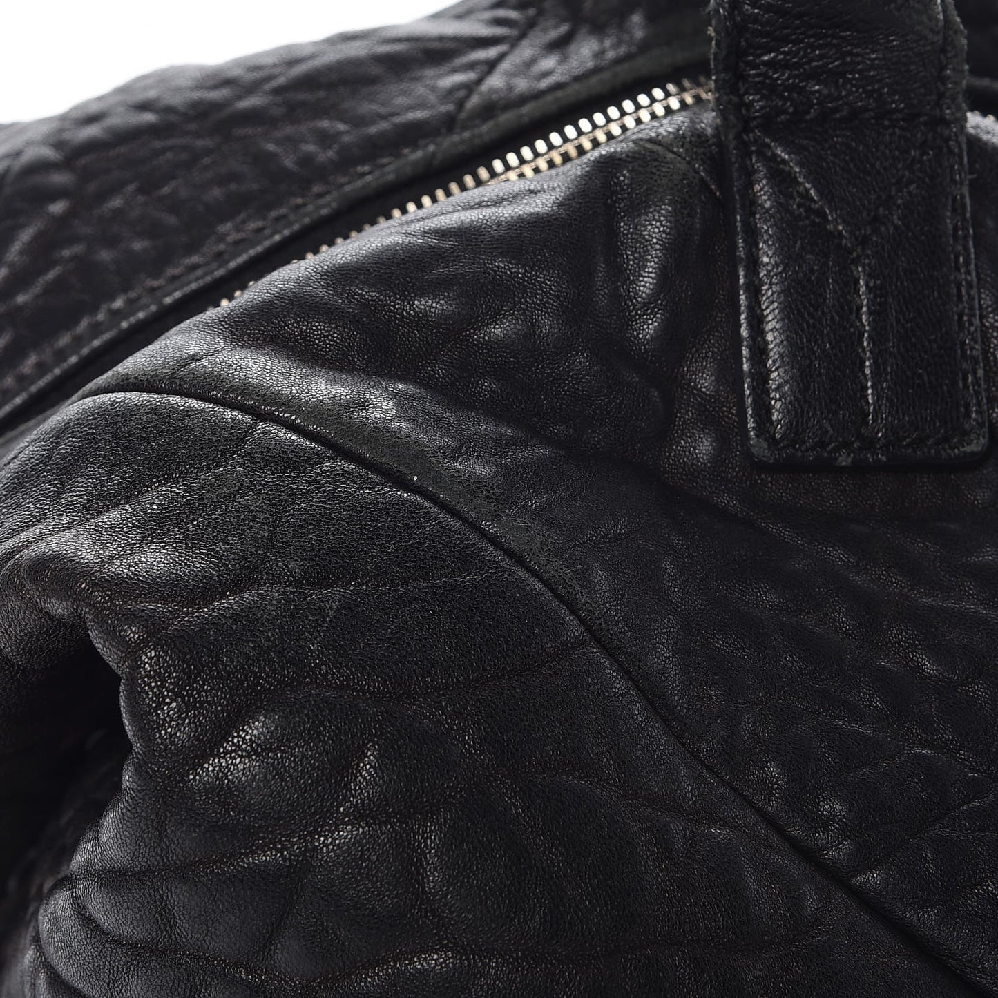 Pebbled Lambskin Medium Easy Sac Black