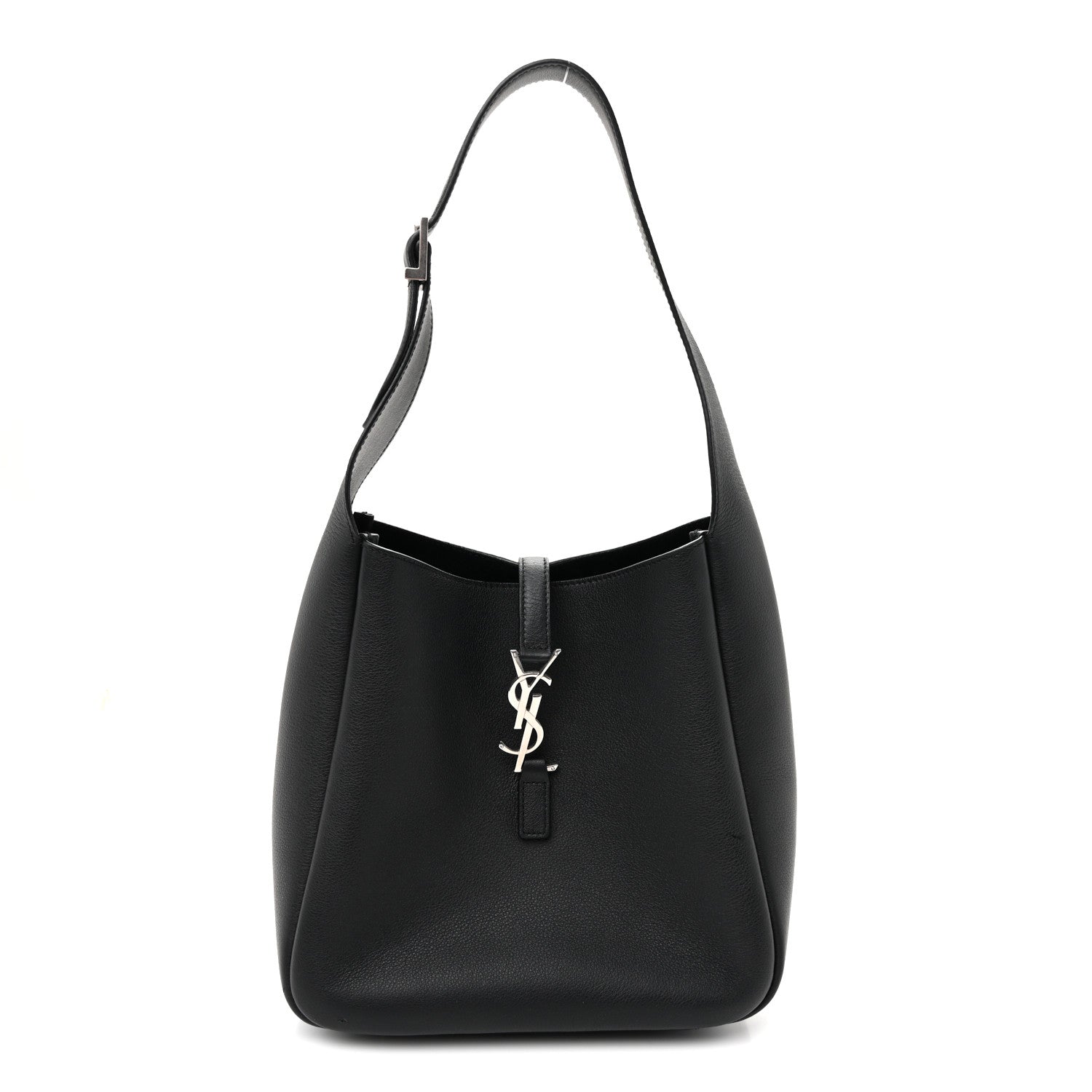 Saint Laurent Smooth Calfskin Small Le 5 A 7 Soft Hobo Black 1 of 10