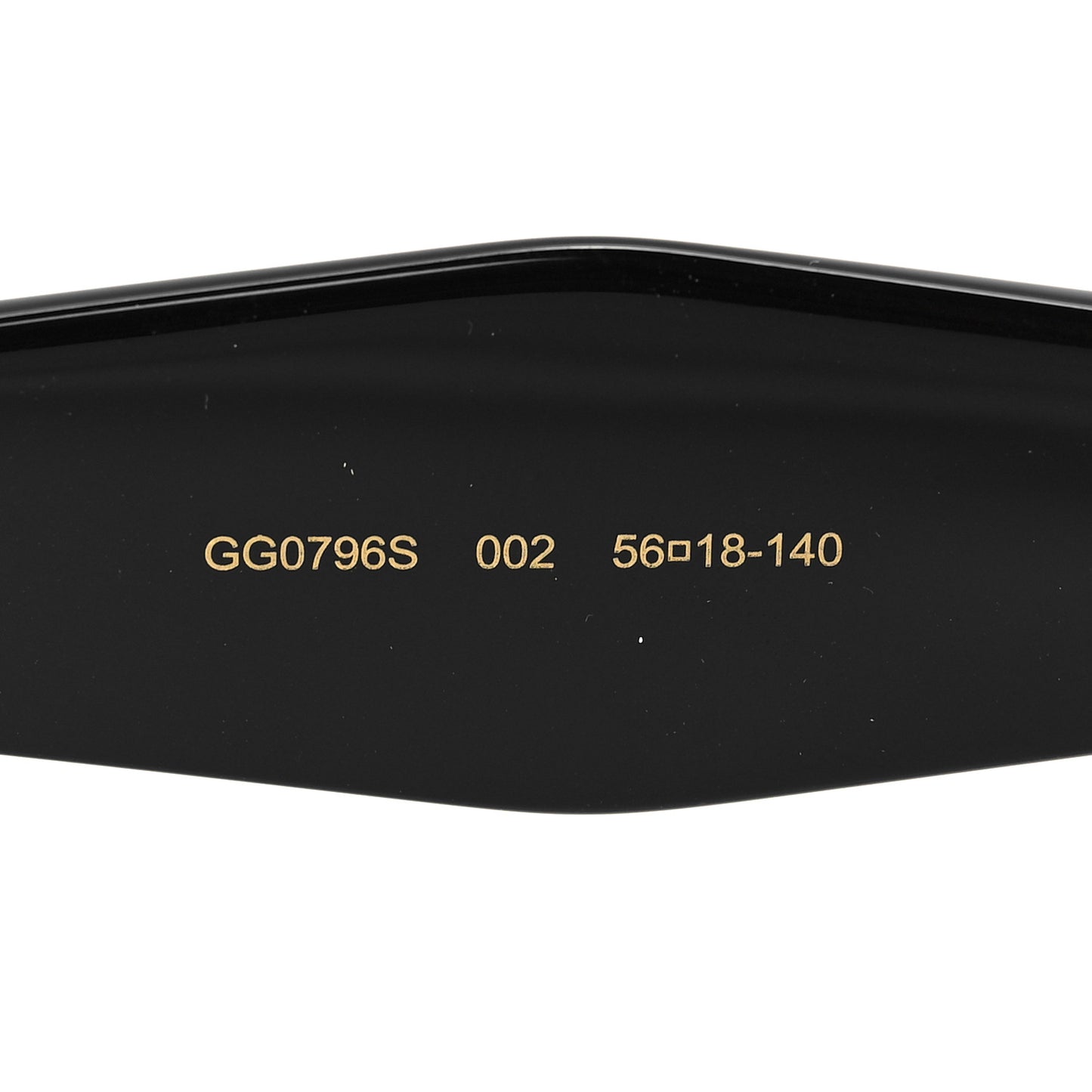 Acetate Round Frame Sunglasses GG0796S Black