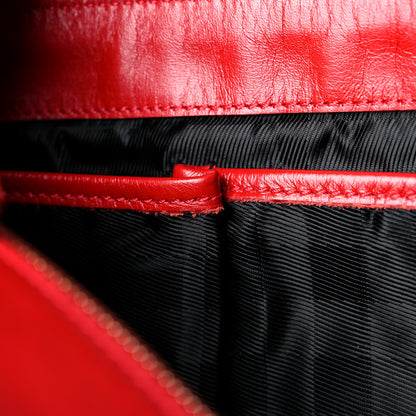 Burberry Calfskin Quilted Large Manor Tote Red 22 of 31