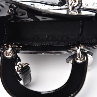 Christian Dior Patent Cannage Mini Lady Dior Black 5 of 8
