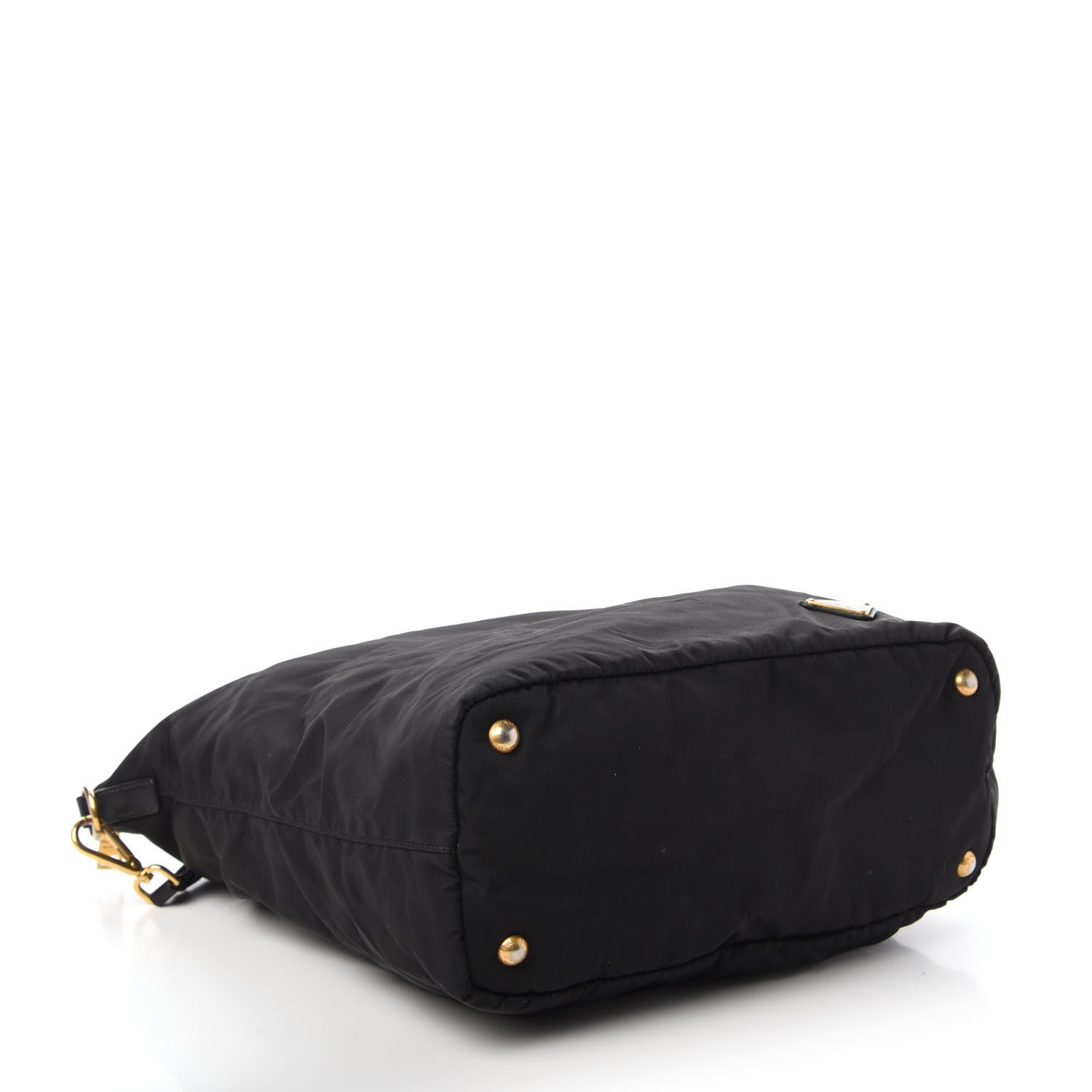 Prada Tessuto Nylon Saffiano Tote Black 5 of 11