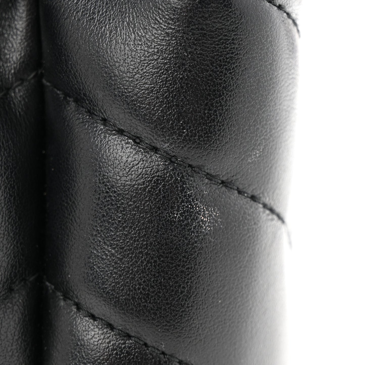 Calfskin Y Quilted Monogram Toy Loulou Crossbody Bag Black